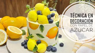 Técnica en decoración con papel de azúcar y fondant