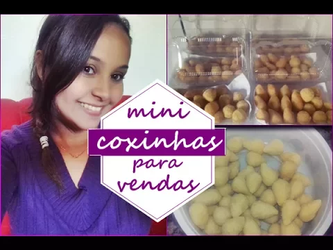 MINI COXINHAS PARA VENDAS AUMENTE SUA RENDA FAÇA E VENDA