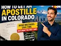 How to get an apostille in Colorado
