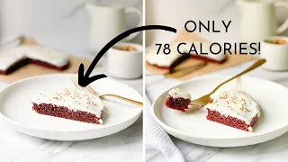 Entire Red Velvet Cake for 314 Calories! | low calorie red velvet cake | low calorie desserts