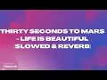 Download Lagu Thirty Seconds To Mars - Life Is Beautiful (Slowed \u0026 Reverb)