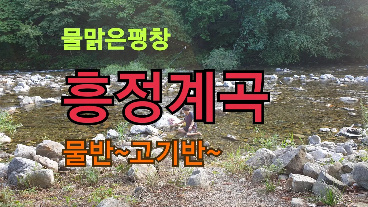 물맑은 평창  흥정계곡 물반 고기반 サムネイル
