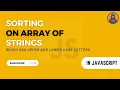 JavaScript Custom Sorting String Sorting in JavaScript with Custom Rules and Algorithms Codenemy