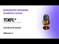 TOEFL Speaking Task 3 EXPLAINED Complete Guide Sample Answer 2025