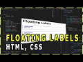 How to create Floating Labels in HTML form
