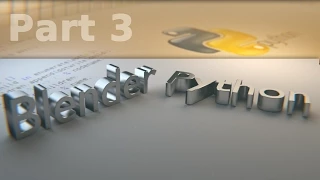 PYTHON in BLENDER TUTORIAL part 3 GERMAN GRUNDLAGEN