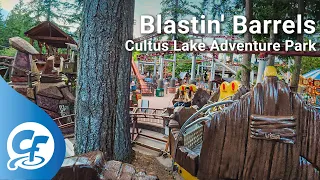 Blastin' Barrels front seat on-ride 4K POV @60fps Cultus Lake Adventure Park