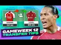 Lagu GABRIEL OUT? 🤔 FPL TRANSFER TIPS GAMEWEEK 12 | Fantasy Premier League Tips 2025/26