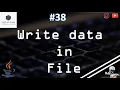 38 How to Write Data in a File in JAVA