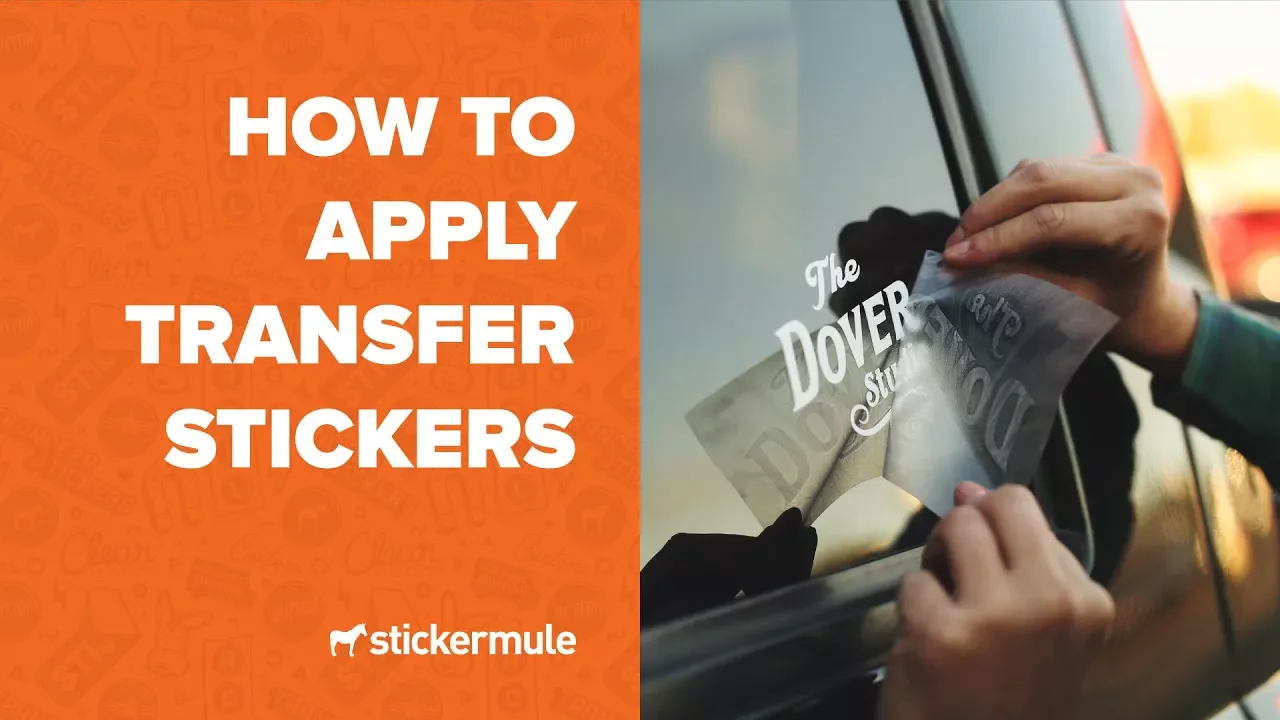How to apply transfer stickers
