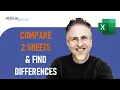 How to Compare Two Excel Sheets and Find Differences