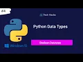 Data Types in Python Python Tutorial for Beginners Simplest Introduction Boolean Data Type