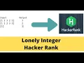 lonely Integer Hackerrank Bitwise Operations Competitive Programming XOR operation in python