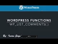WordPress Functions wp list comments Part-9