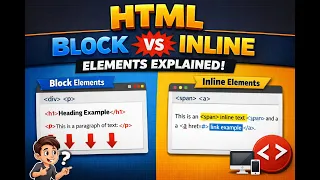 HTML Block vs Inline Elements Explained With Examples Complete Beginner Guide - English
