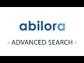 05 Tutorial - Advanced search on www abilora com