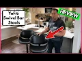 YaFiti Swivel Bar Stools Set of 2