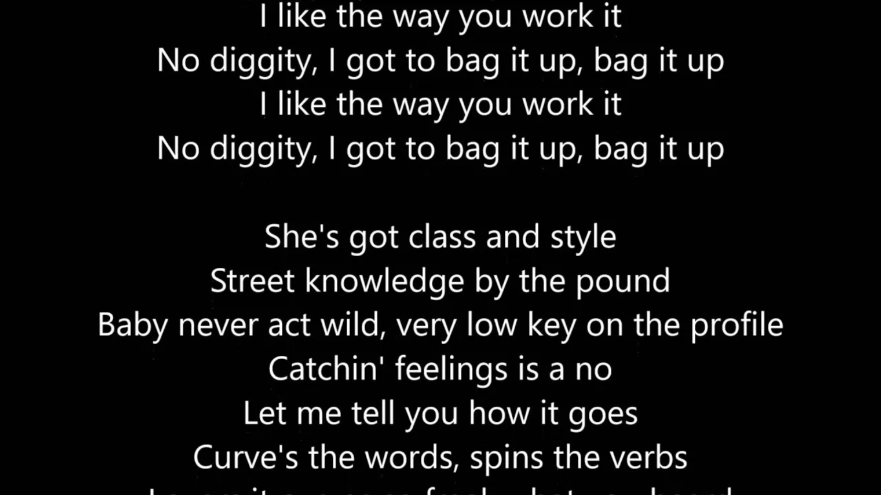 Blackstreet - No Diggity - Lyrics Scrolling