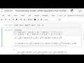 handcalcs - Automatically render LATEX equations from Python Math Code