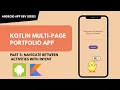 Part 5 - Navigate Between Activities with Intents Android Studio Beginner Project