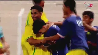 هدف   نادي السيب يتقدم       على نادي المصنعة في الدقيقة    عن طريق اللاعب عبدالرحمن البوسعيدي دندنها