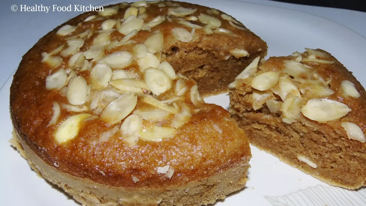 Almond Cake Recipe Without Oven-Almond Cake Recipe-Bread Badam Cake Recipe-Steam Cake/Eggless Cake