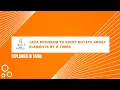 Java program to right rotate array elements by k times Tamil