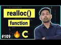 realloc Function In C Explain In Hindi Dynamic Memory Allocation By Nirbhay Kaushik