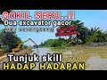 Download Lagu NAH GINI KAN ENAK❗DUA EXCAVATOR SENIOR KERJA SAMA KERUK LUMPUR \u0026 BUAT TANGGUL ANTI BANJIR ❗