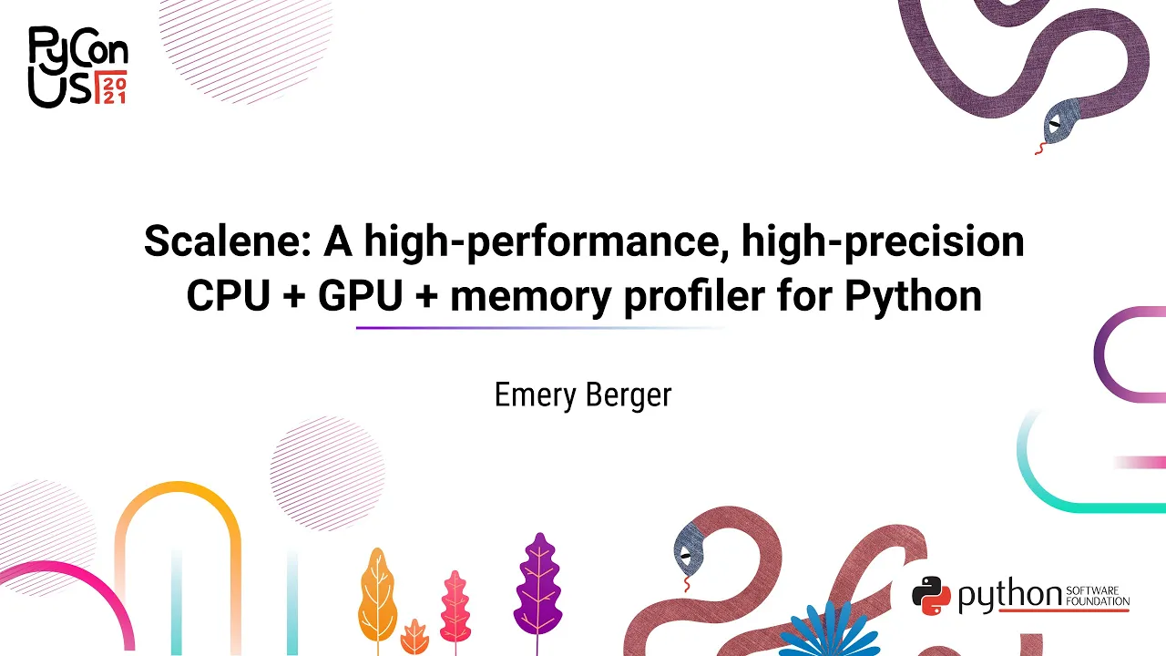 Image from Scalene: A high-performance, high-precision CPU+GPU+memory profiler for Python