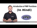 Introduction of PHP Functions How to Create a Functions in PHP in Hindi LearnVern