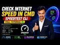 Check Internet Speed in CMD Speedtest CLI Full Tutorial Windows