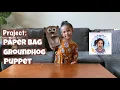 DIY with RY Paper Bag Groundhog Puppet