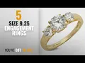 10 Best Size 9 25 Engagement Rings Clara Pucci 1 4 CT Round Cut Solitaire Three Stone Ring 14K