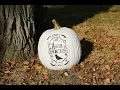 Hocus Pocus Pumpkin Stenciling