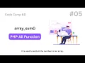 Day 5 Mastering array - sum in PHP