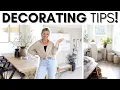 HOME DECORATING TIPS STYLING IDEAS MY GO-TO DECORATING TIPS FOR A HIGH-END SPACE