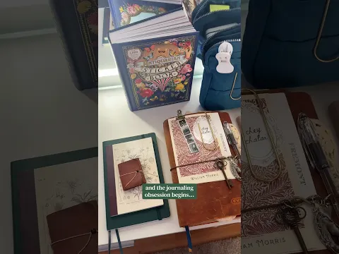My journal ecosystem is growing 🧚🏼💛🌿 everything I use is linked in my amazon :) #junkjournaling