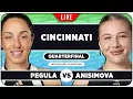 PEGULA vs ANISIMOVA WTA Cincinnati 2026 QF LIVE Tennis Watchalong
