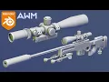 Modeling a Sniper Rifle Scope in Blender AWM Tutorial Part 4 Arijan