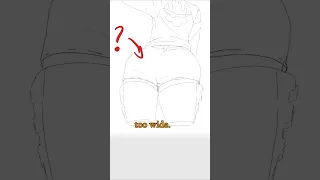 Mistake When Drawing Hips - Quick Art Tips