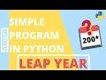 Simple Program in Python for Leap Year