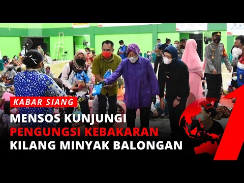 Mensos Kunjungi Korban Dampak Kebakaran Kilang Minyak di Indramayu