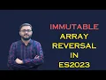 How to reverse an array in modern JavaScript