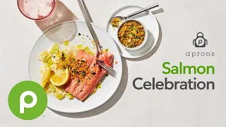 Poached Salmon Creamed Leeks Aprons Cooking School Online
