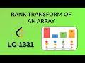 Rank Transform of an Array Leetcode 1331 Java Hindi