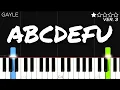 Download Lagu GAYLE - abcdefu | EASY Piano Tutorial