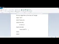 Write an Algorithm to find area of Triangle Algorithm