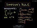 Simpsons Rule - Approximate Integration