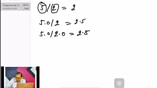 Division in Programming integer and float C programming